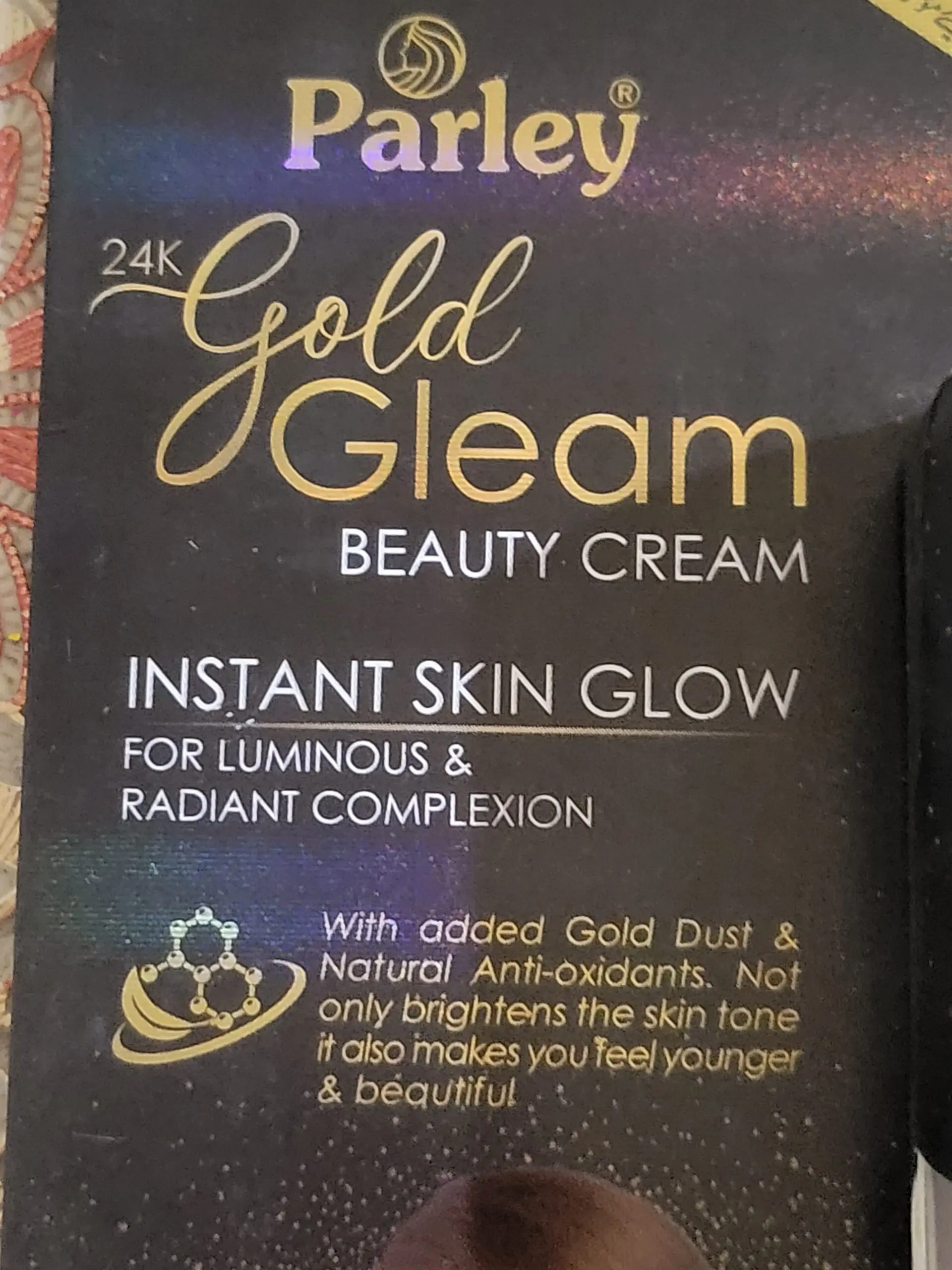 Parley crème de visage 24k gold gleam - Kenamo Cosmétique