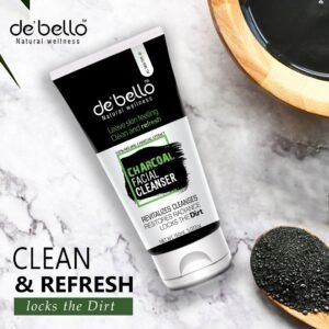Debello Charcoal Facial Cleanser (150ml)