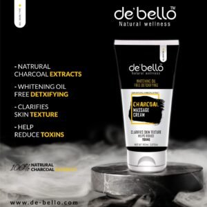 Debello Charcoal Massage Cream (150ml)