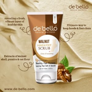 Debello Walnut Hand & Foot Scrub (150ml)