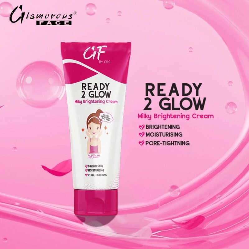 Glamorous Face Ready 2 Glow Cream Milky Cream Contain Vitamin C Moisture Replacment