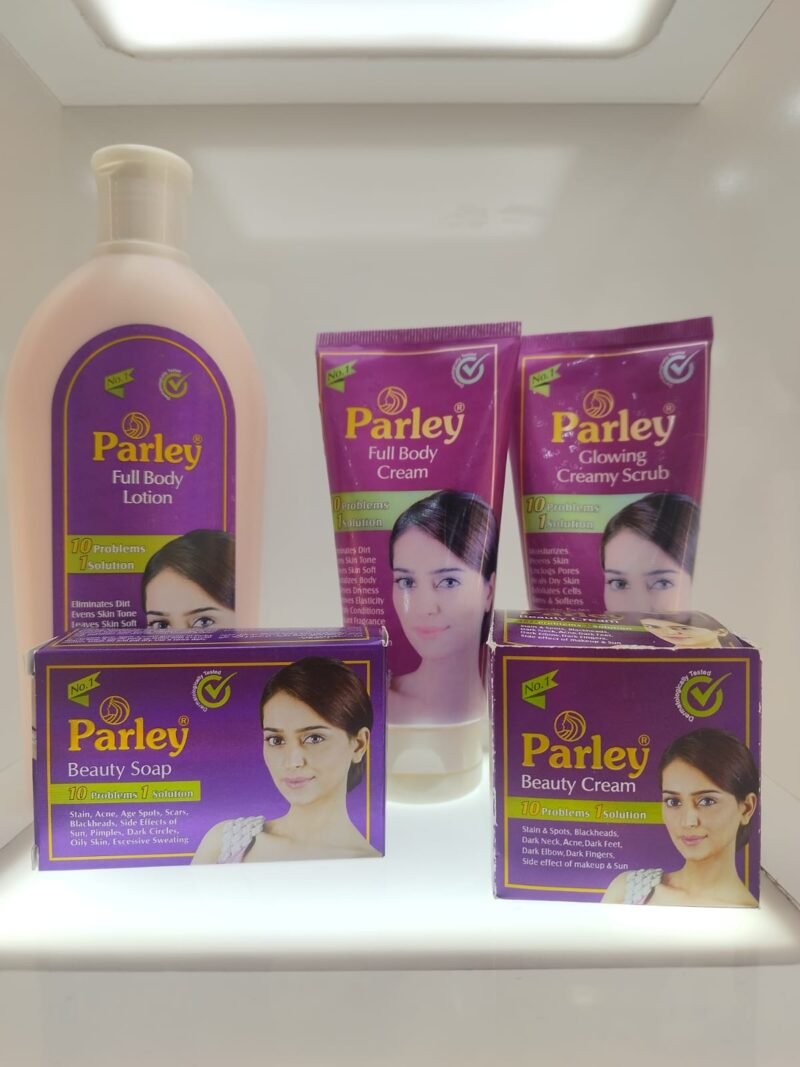 Parley beauty cream lotion scrub and soap