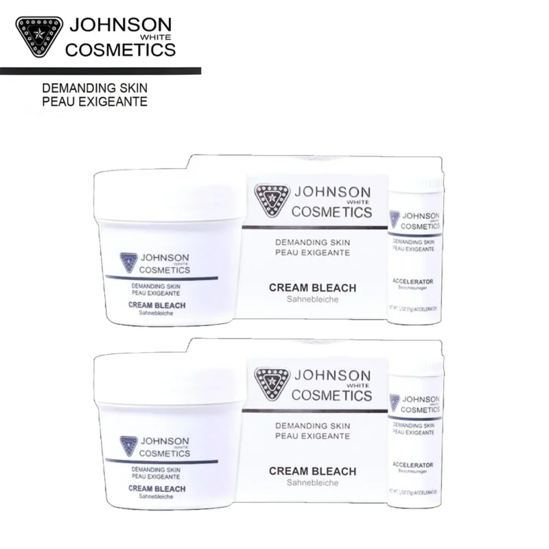 Johnson White Cosmetics Cream Bleach (80gm) Combo Pack
