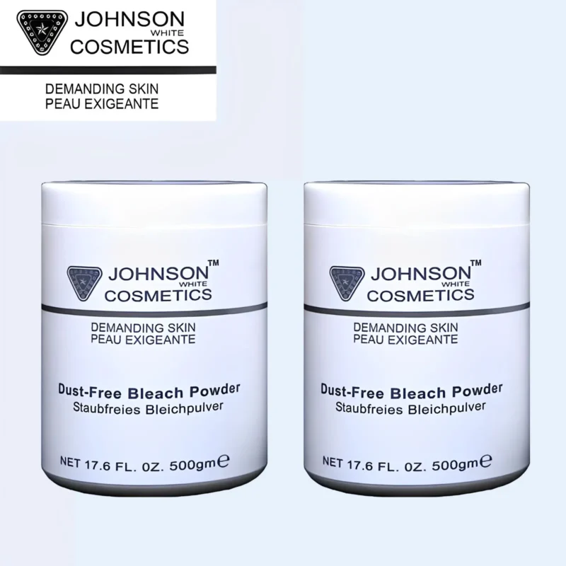 Johnson White Cosmetics Dust-Free Bleach Powder (500gm) Combo Pack
