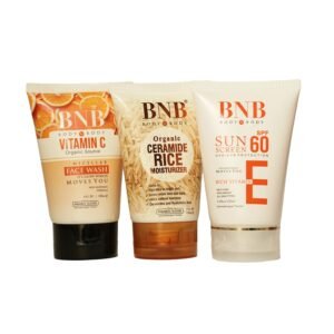 BNB Winter Glow Trio (Vitamin-C Facewash + Vitamin-E SPF + Rice Extract Moisturizer)