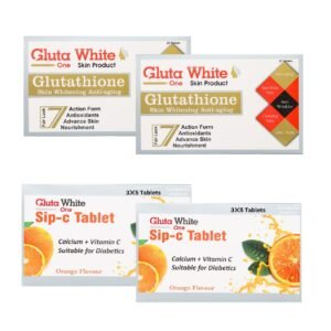 Gluta White Glutathione Capsule & Gluta C for Full Body Whitening (30 Days)