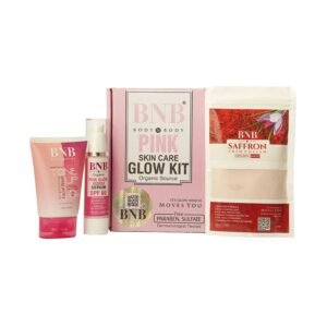 BNB Pink Glow Kit (Toneup Facewash + Saffron Mask + Pink Glow Sunscreen SPF-60)