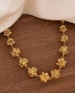Antique Finish Golden Balls Necklace One Gram Gold Radhas Creations 2489214