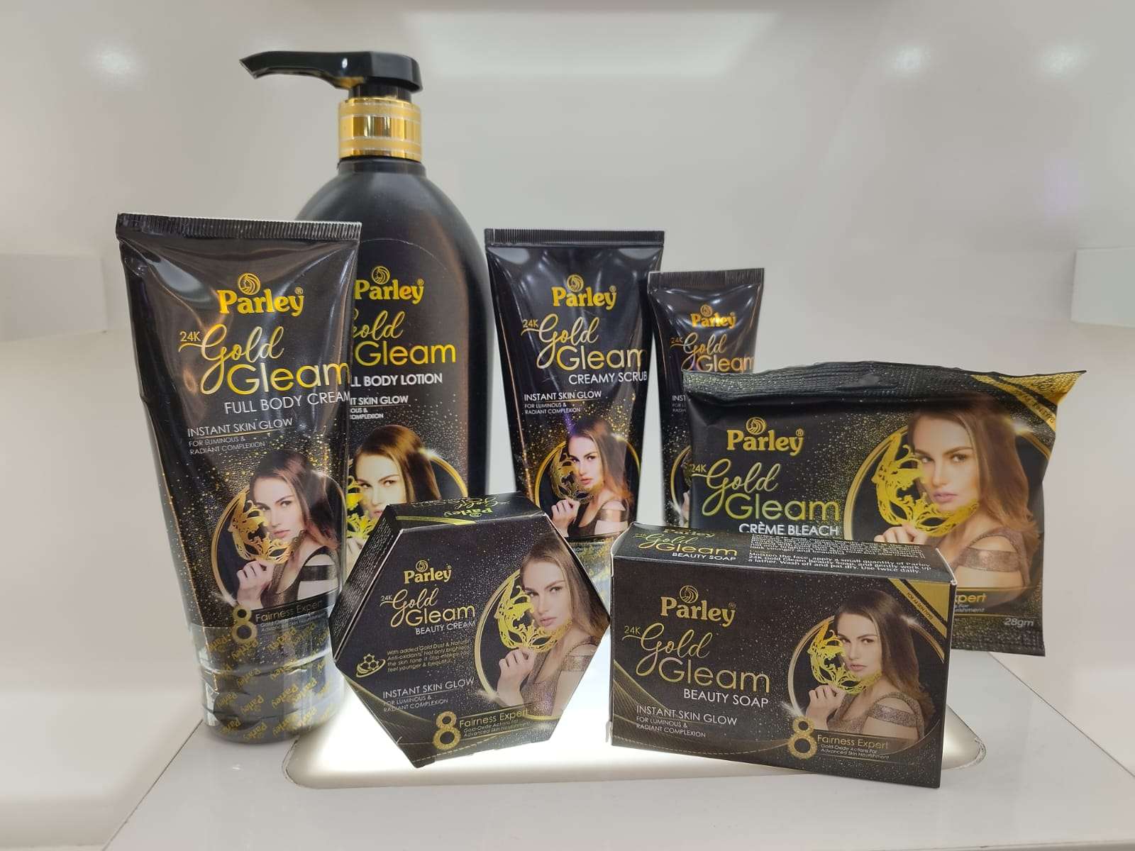 Parley, Biocos & Jhalak: The Ultimate USA Buyerβs Guide to Pakistanβs Favorite Beauty Creams 6 Parley 24K Gold Gleam Deal (Full Body Lotion + Creamy Scrub + Beauty Face Wash + Cream Bleach + Full Body Cream + Beauty Cream + Beauty Soap)