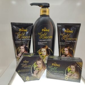 Parley 24K Gold Gleam Deal (Full Body Cream + Full Body Lotion + Creamy Scrub + Beauty Cream + Beauty Soap)