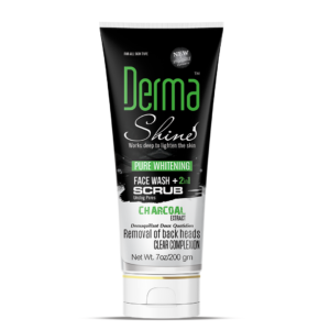 Derma Shine Charcoal Face Wash + Scrub (2in1) (200ml)