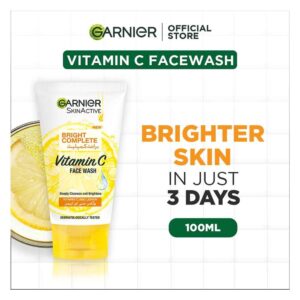 Garnier Skin Active Bright Complete Vitamin-C Face Wash (100ml)