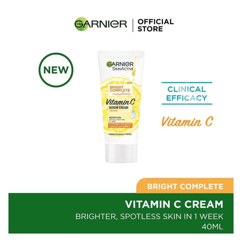 Garnier Skin Active Bright Complete Vitamin-C Serum Cream (40ml)