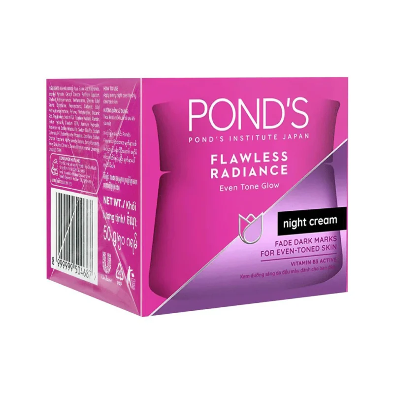 Ponds Flawless Radiance Even Tone Glow Night Cream (50gm)