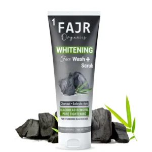 Fajr Organics Whitening Face Wash + Scrub (175ml)