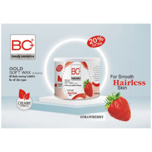 BC+ Beauty Concern Gold Soft Wax (Creamy) Strawberry (400gm)