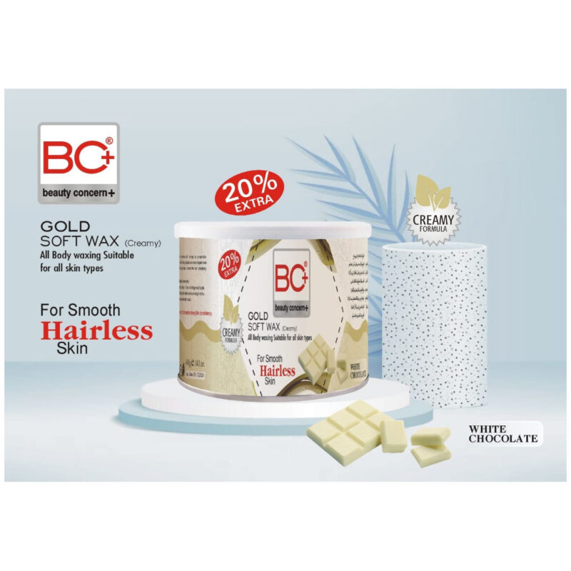 BC+ Beauty Concern Gold Soft Wax (Creamy) White Chocolate (400gm)