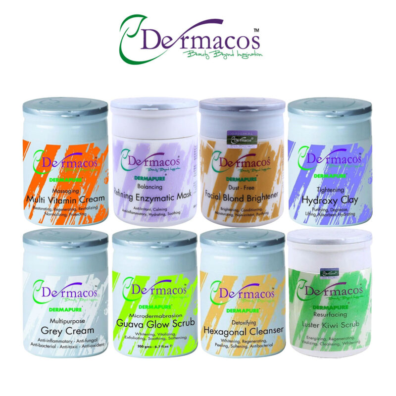 Dermacos Complete Facial Jars (200gm Each) Pack of 8