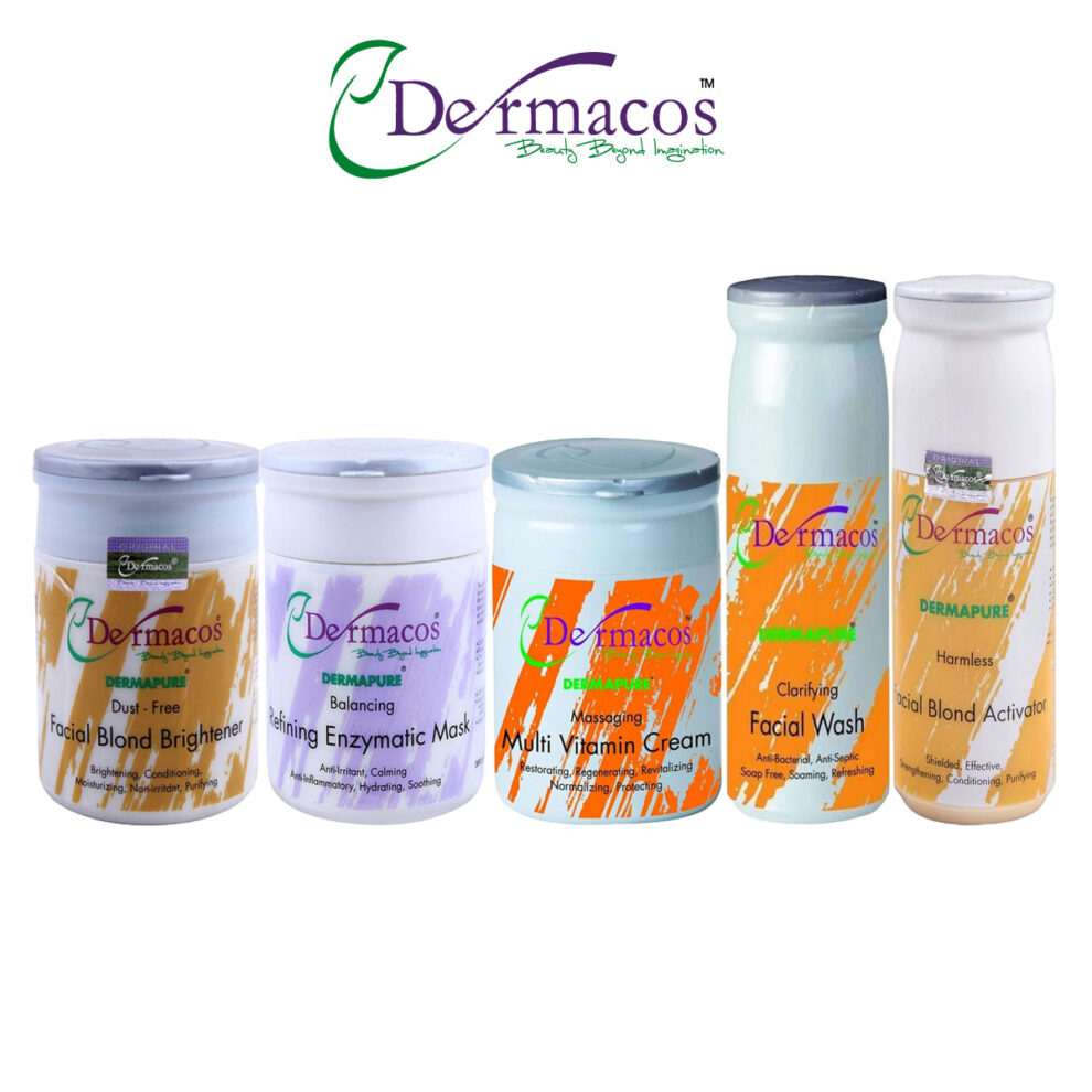 Dermacos Facial Kit (500gm Each) Pack of 5 Aleena Cosmetics