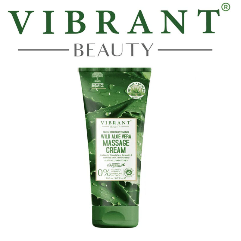 Vibrant Beauty Wild Aloe Vera Massage Cream (200ml)