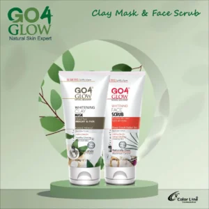 Go4Glow Clay Mask & Face Scrub (Pack of 2)