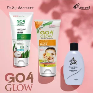 Go4Glow Cleanser + Lemon Mask + Natural White Fluid (Pack of 3)