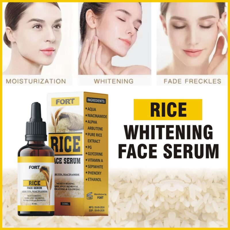 FORT White Rice Serum Boost Skin Elasticity & Collagen Production (30ml)