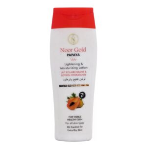 Noor Gold Cosmetics Papaya Lightening & Moisturizing Lotion (400ml)