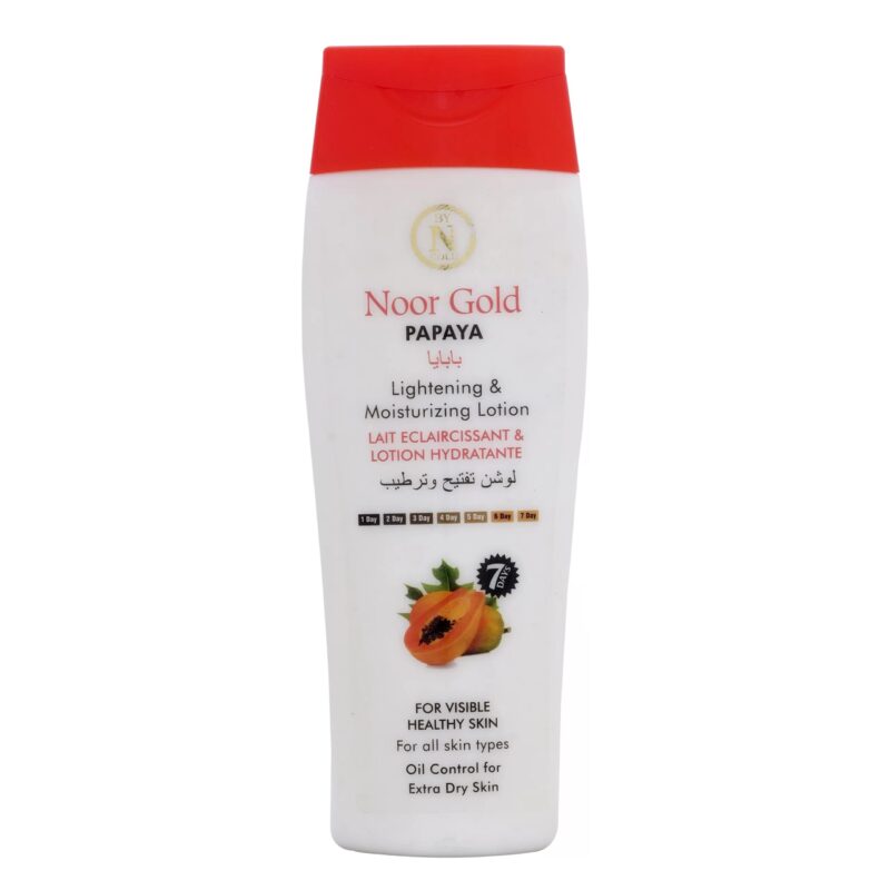 Noor Gold Cosmetics Papaya Lightening & Moisturizing Lotion (400ml)