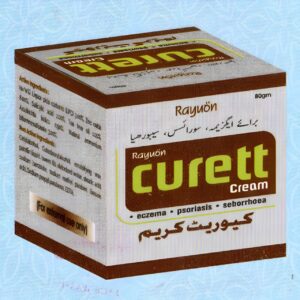 Rayuon Skincare Curett Cream (80gm) For Aczema, Psoriasis, Seborrhoea