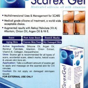 Rayuon Skincare Scarex Gel (30gm) For Scars, Post Acne Scars, Stretch Marks, Aging Skin Uneven Skin Tone, Dry Damaged Skin