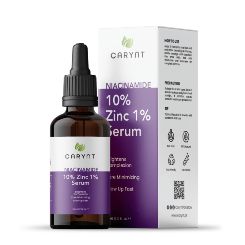 Carynt Niacinamide 10% + Zinc 1% Serum with Hyaluronic Acid (30ml)