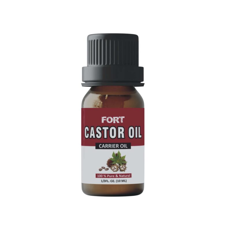 FORT Caster Oil Carrier Oil 100% Pure & Natural (10ml)