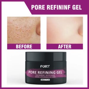 FORT Pore-Refining Treatment Gel (Niacinamide + Witch-Hazel) (50gm)