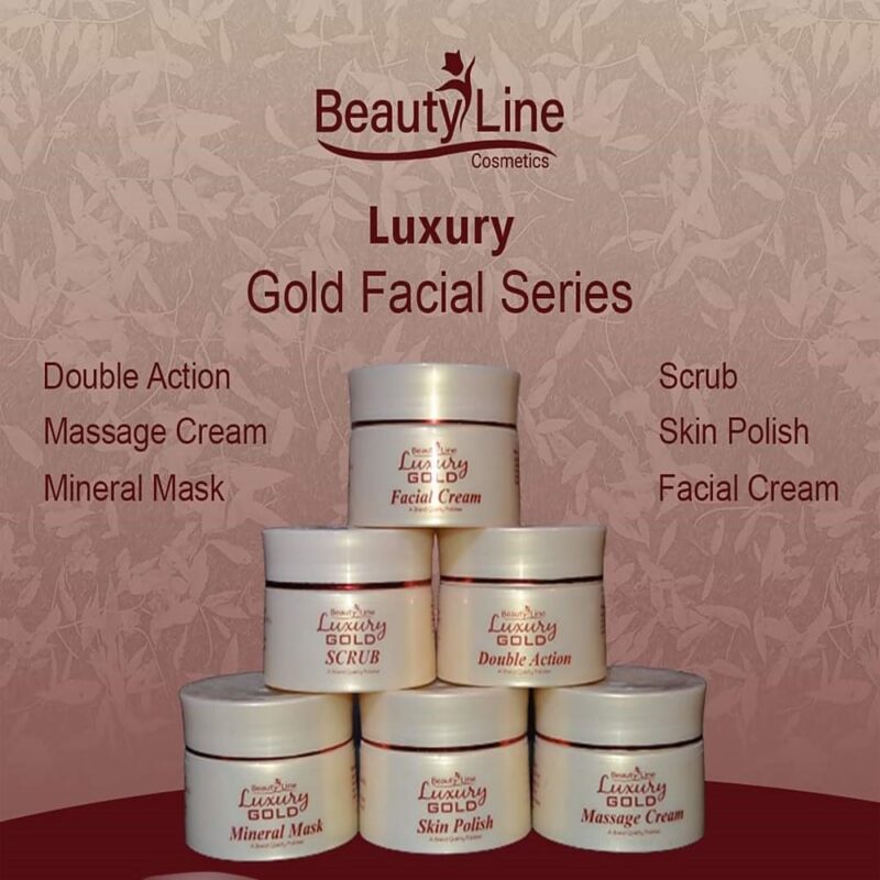 Beauty Line Luxury Gold Series Facial Salon Pack (Pack of 6)