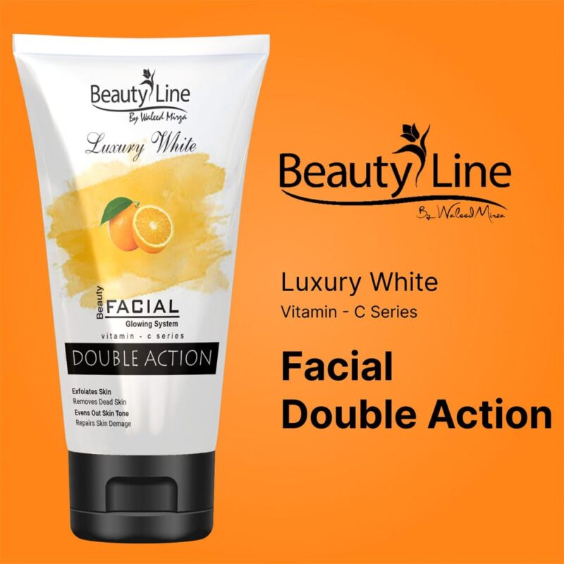 Beauty Line Luxury White Vitamin-C Double Action Cleanser (150ml)