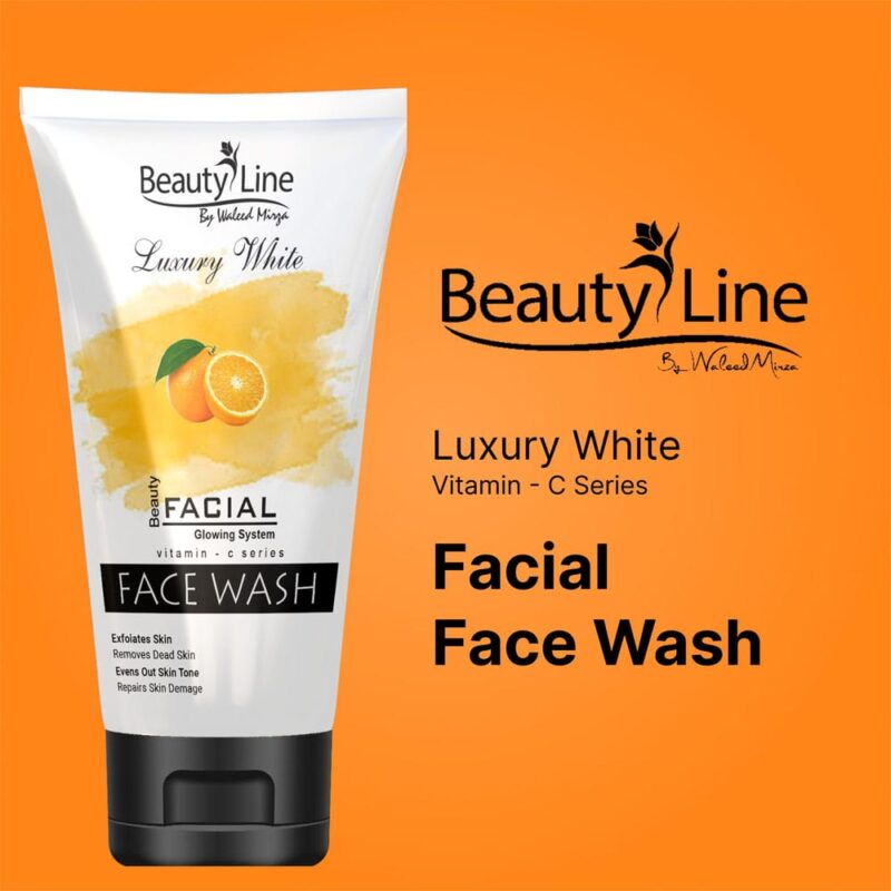 Beauty Line Luxury White Vitamin-C Face Wash (150ml)