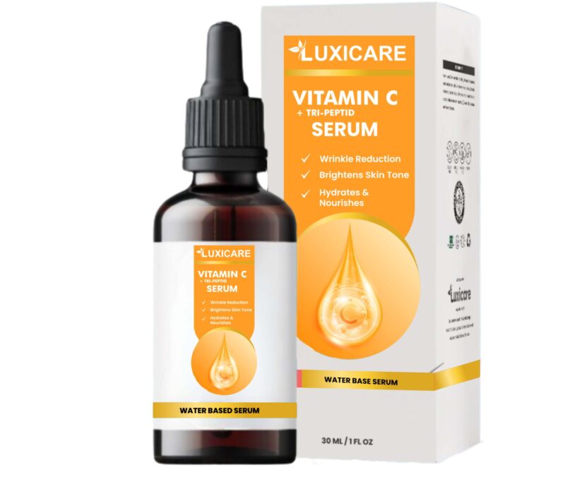 Luxicare Triple Action Vitamin C Tri-Peptide Serum for Radiant Skin (30ml)