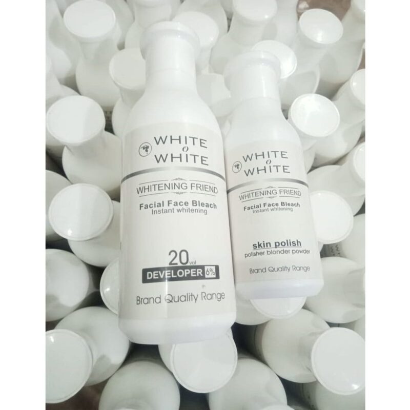 White O White Skin Polish Kit (Volume + Bleach Powder)