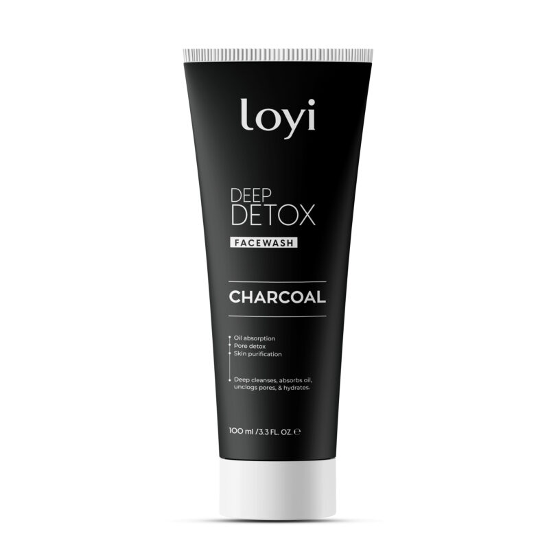 Loyi Deep Detox Activated Charcoal Face Wash (100ml)
