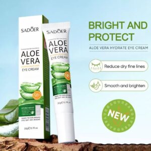 SADOER Anti Wrinkle Aloe Vera Gel Glowing Eye Cream Dark Circles (20gm)