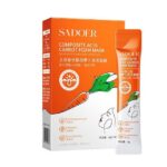 SADOER Complex Acid Carrot Foam Blackhead Removing Facial Mask (Pack of 12)