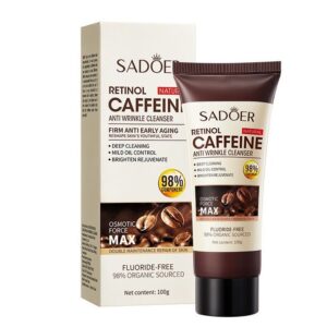 SADOER Facial Cleanser Foam Deep Cleaning Caffeine Face Wash (100gm)