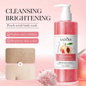 SADOER Honey Peach Vitamin-C Fruit Skin Hydrating Body Wash (300ml)