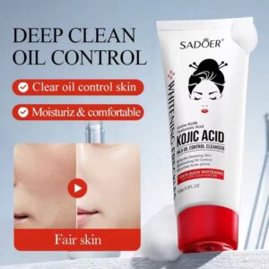 SADOER Kojic Acid Mild Cleansing Oil Control Moisturizer Facial Wash (100gm)
