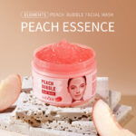 SADOER Popular Delicate and Smooth Peach Bubble Clay Mask