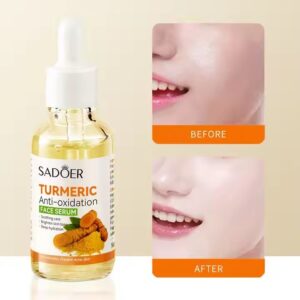 SADOER Turmeric Deep Hydrating Prevent Acne Whitening Moisturizing Hyaluronic Acid Serum
