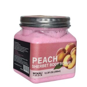 WOKALI Peach Sherbet Body Scrub (350ml)