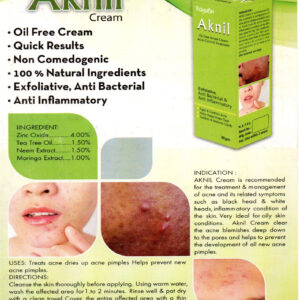 Rayuon Skincare Aknil Cream (30gm) Oil-Free Acne Control Treatment