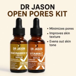 Dr Jason Open Pores Kit Niacinamide Serum And Vitamin c Serum